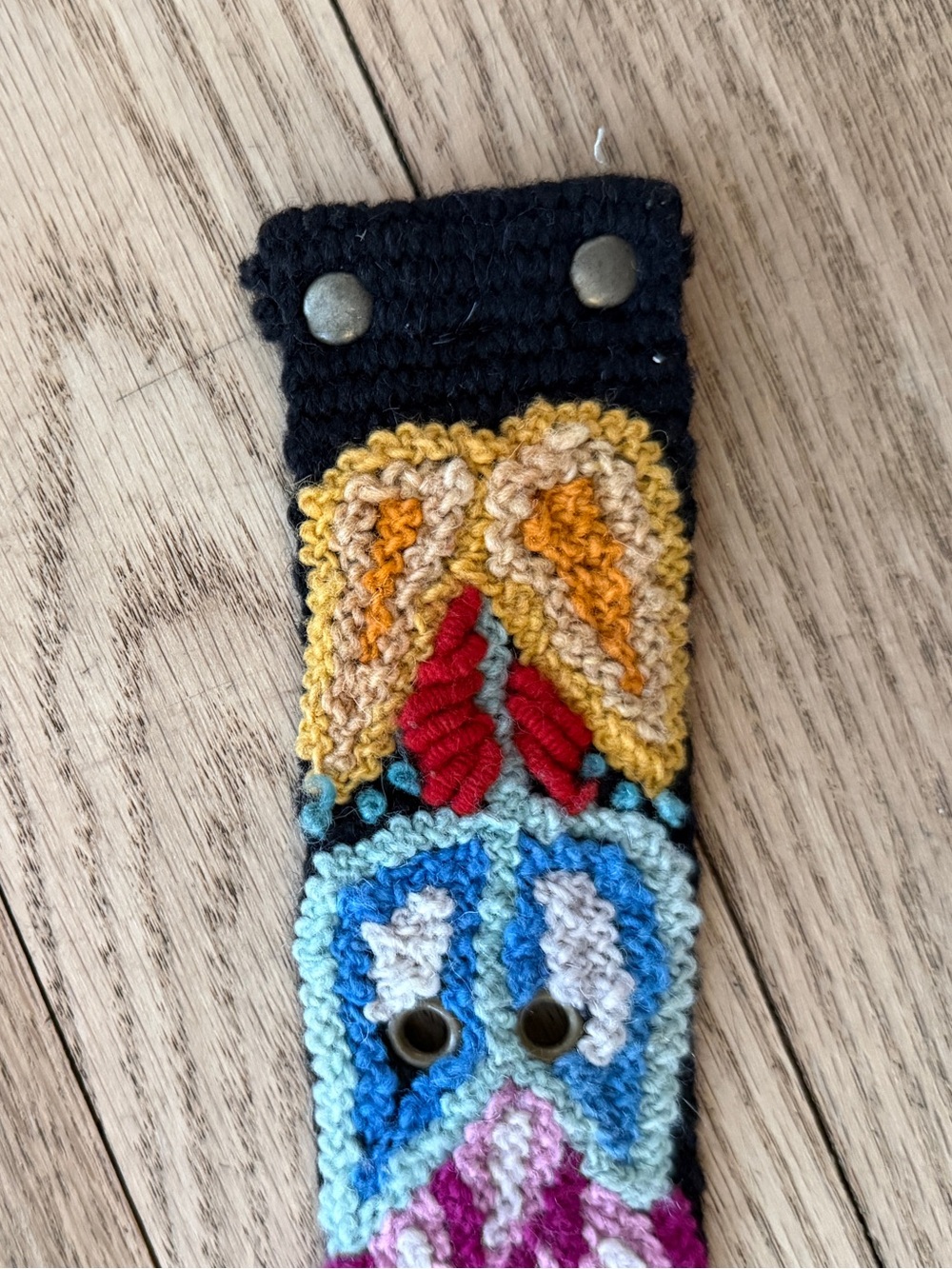 Jenny Krauss Wool Multicolor Embroidered Women’s Belt Size Large - Picture 3 of 8